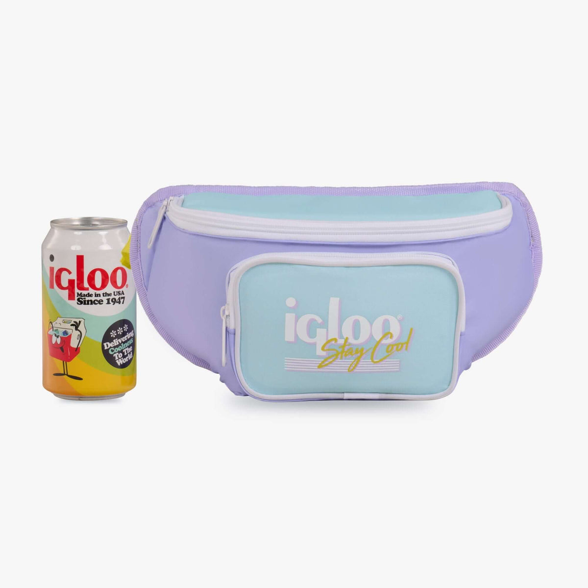 Igloo Retro Fanny Pack Cooler Bag - Lilac - Shop Soft-sided Coolers at Trekaline