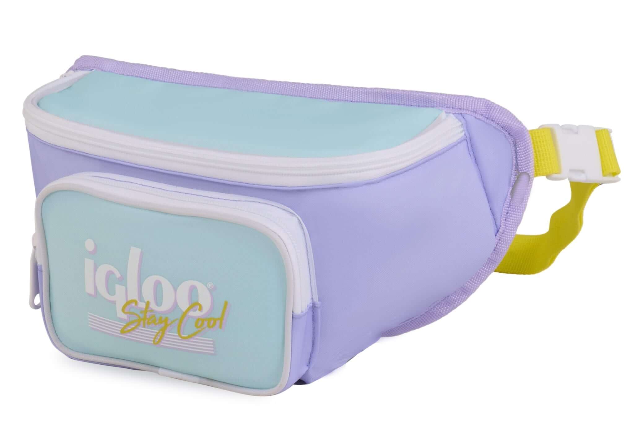 Igloo Retro Fanny Pack Cooler Bag - Lilac - Shop Soft-sided Coolers at Trekaline