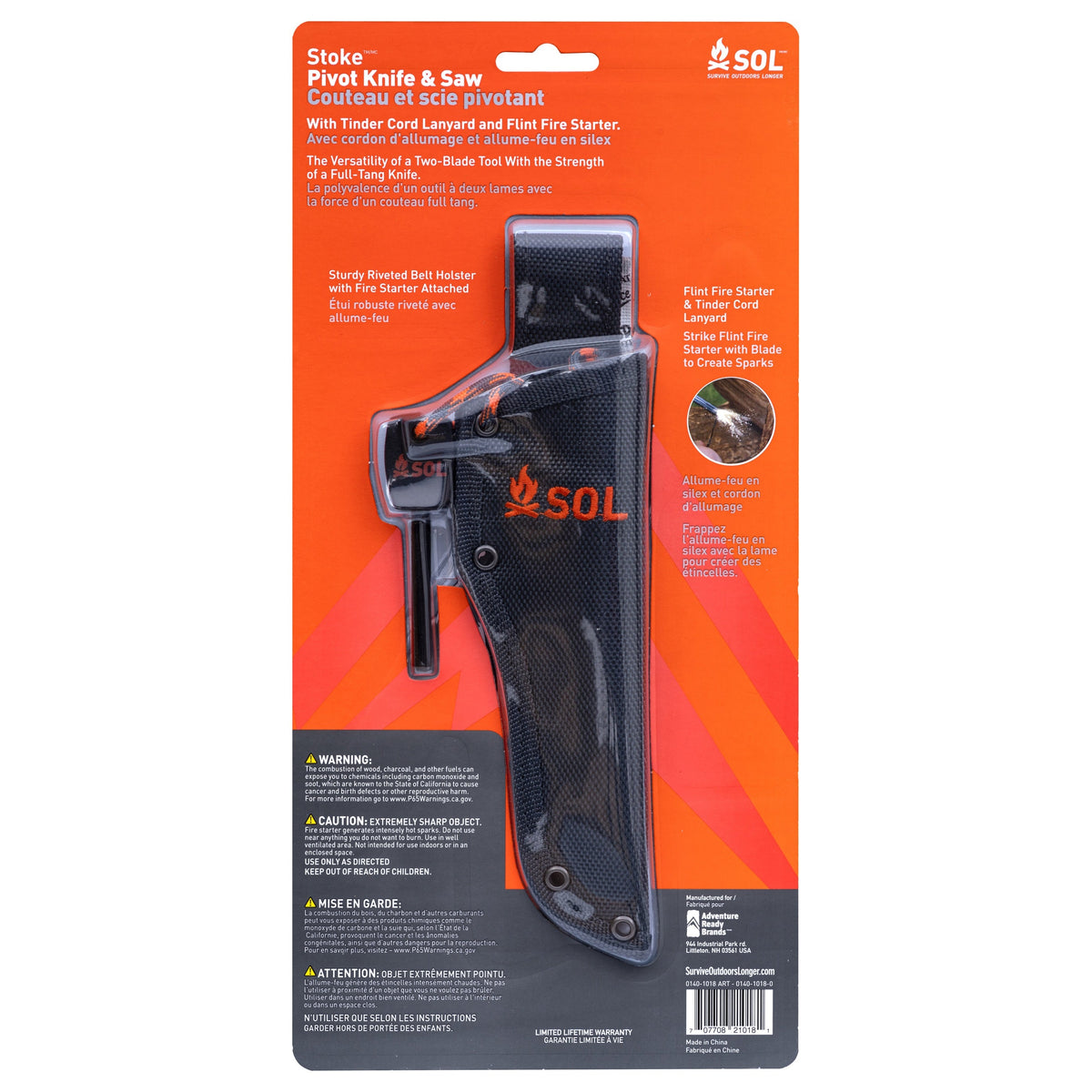 Survive Outdoors Longer Stoke Pivot Knife and Saw