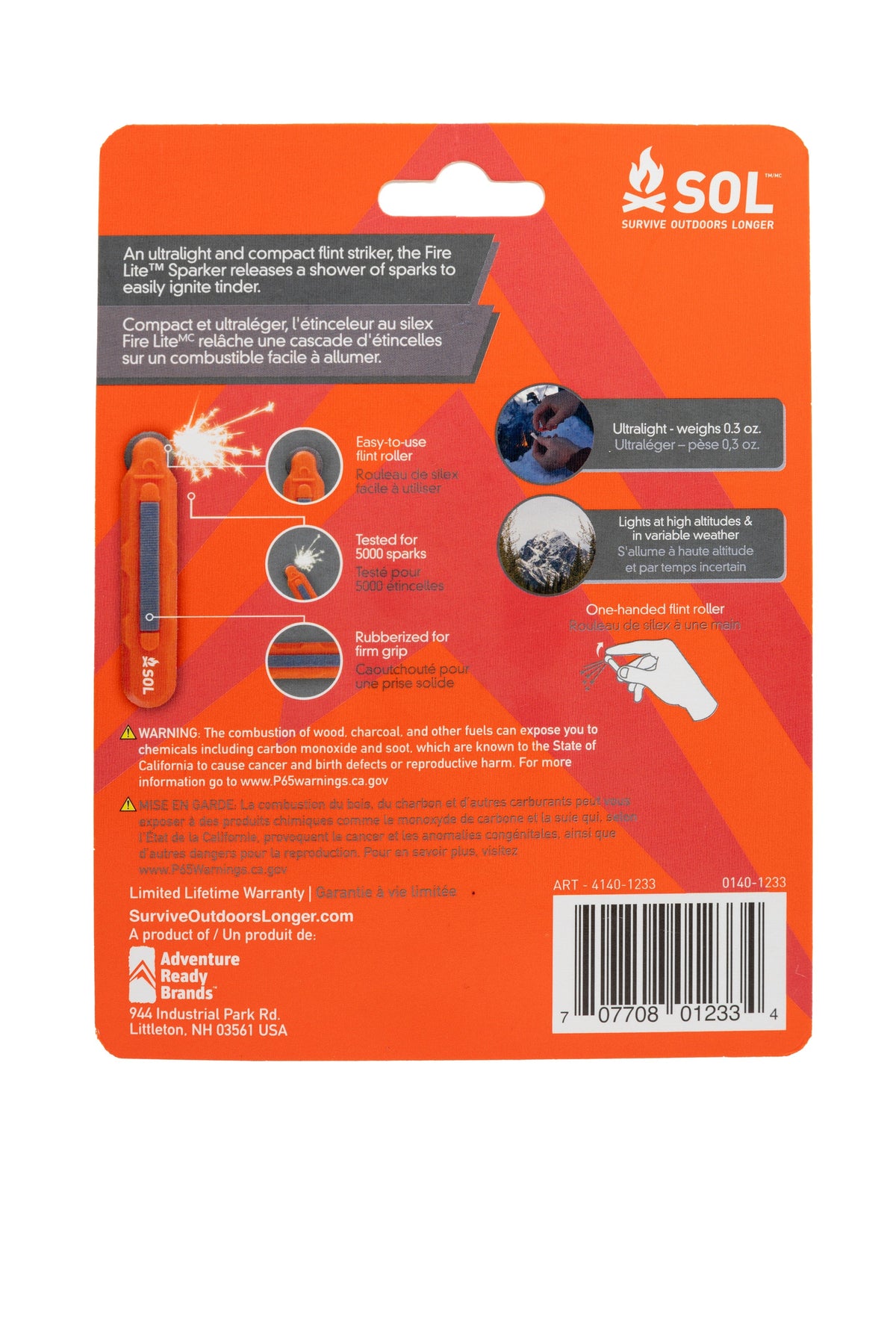 Survive Outdoors Longer Fire Lite Micro Sparker 2 Pack