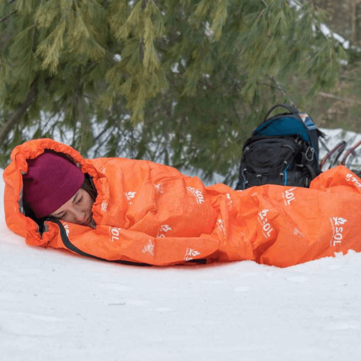 Survive Outdoors Longer Escape Bivvy with Hood - Orange - Shop Emergency Blankets at Trekaline