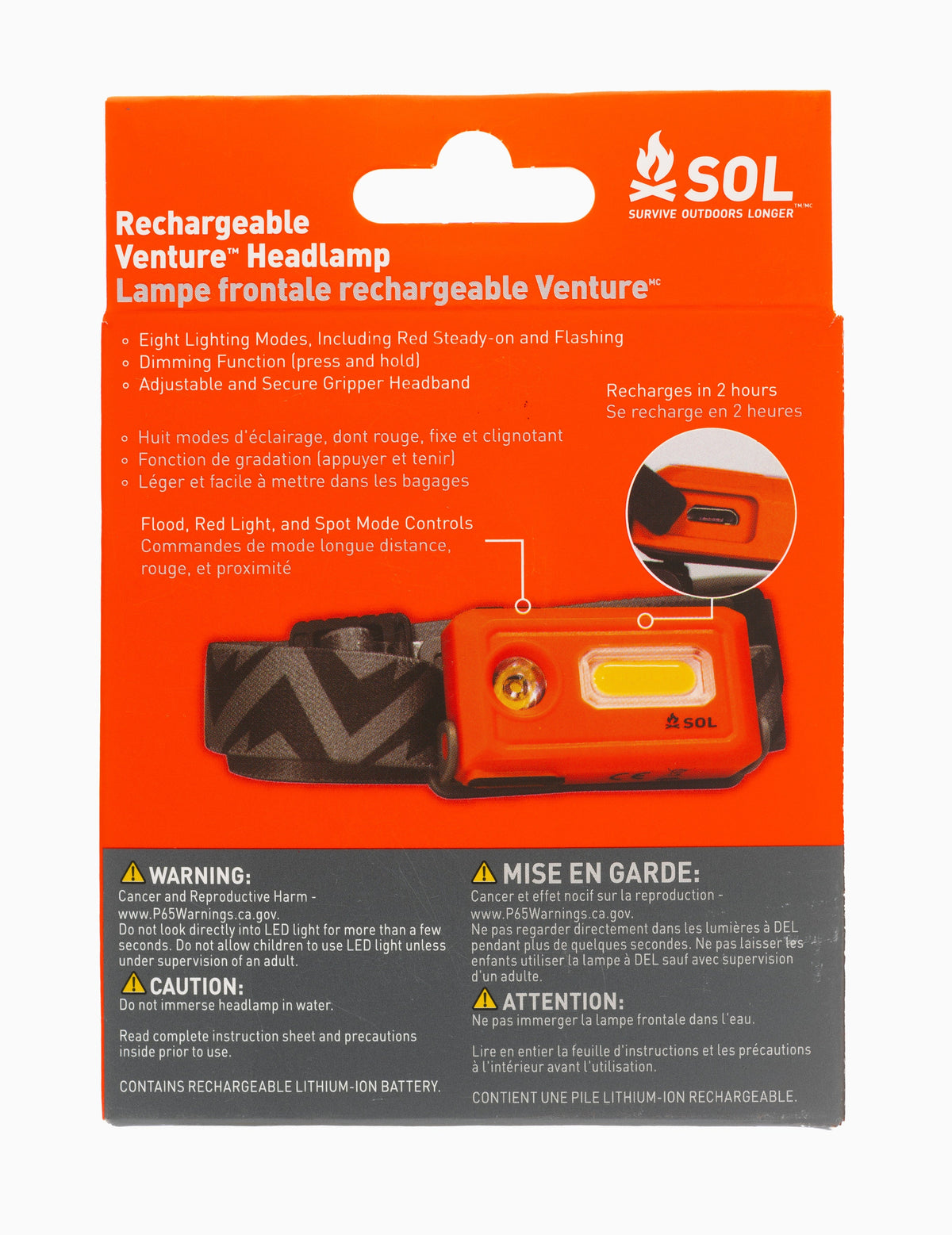 Survive Outdoors Longer Venture Rechargeable Headlamp