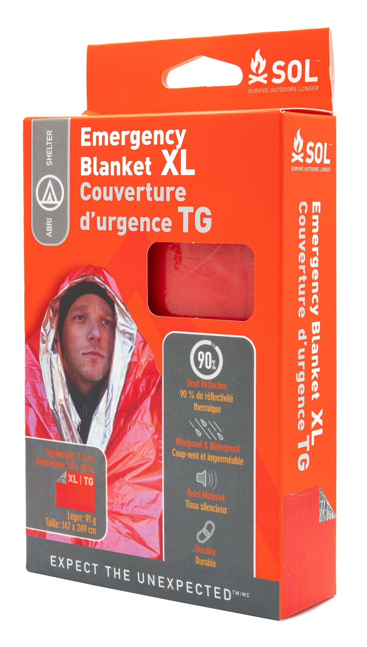 Survive Outdoors Longer Emergency Blanket XL