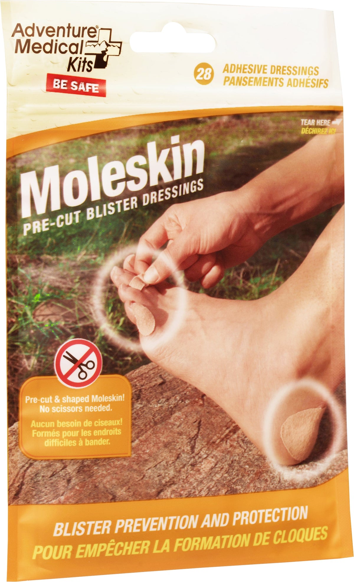 Adventure Medical Kits Moleskin Pre-Cut and Shaped Blister Dressing