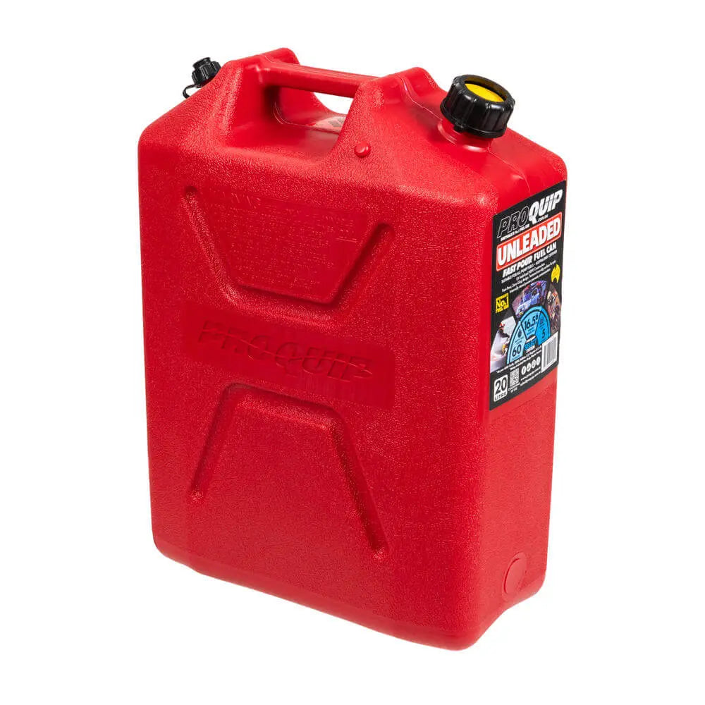 ARB Plastic Fast Pour Fuel Can 20L Unleaded Red