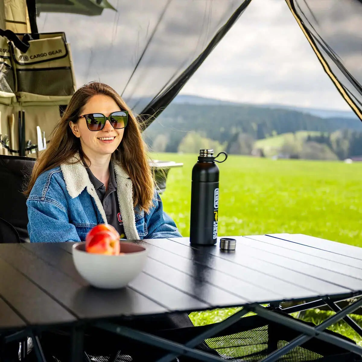 ARB Pinnacle Camp Table Aluminum - Folding with Storage Basket