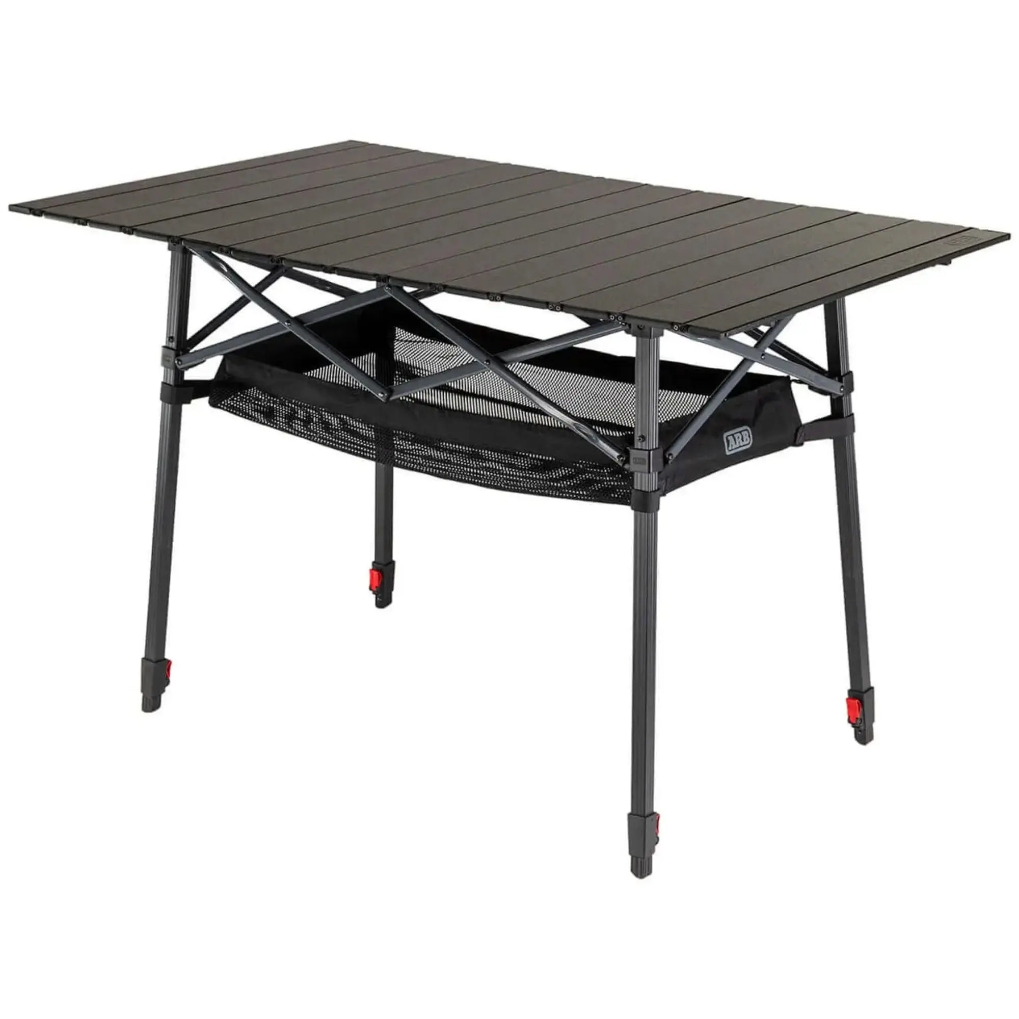 ARB Pinnacle Camp Table Aluminum - Folding with Storage Basket