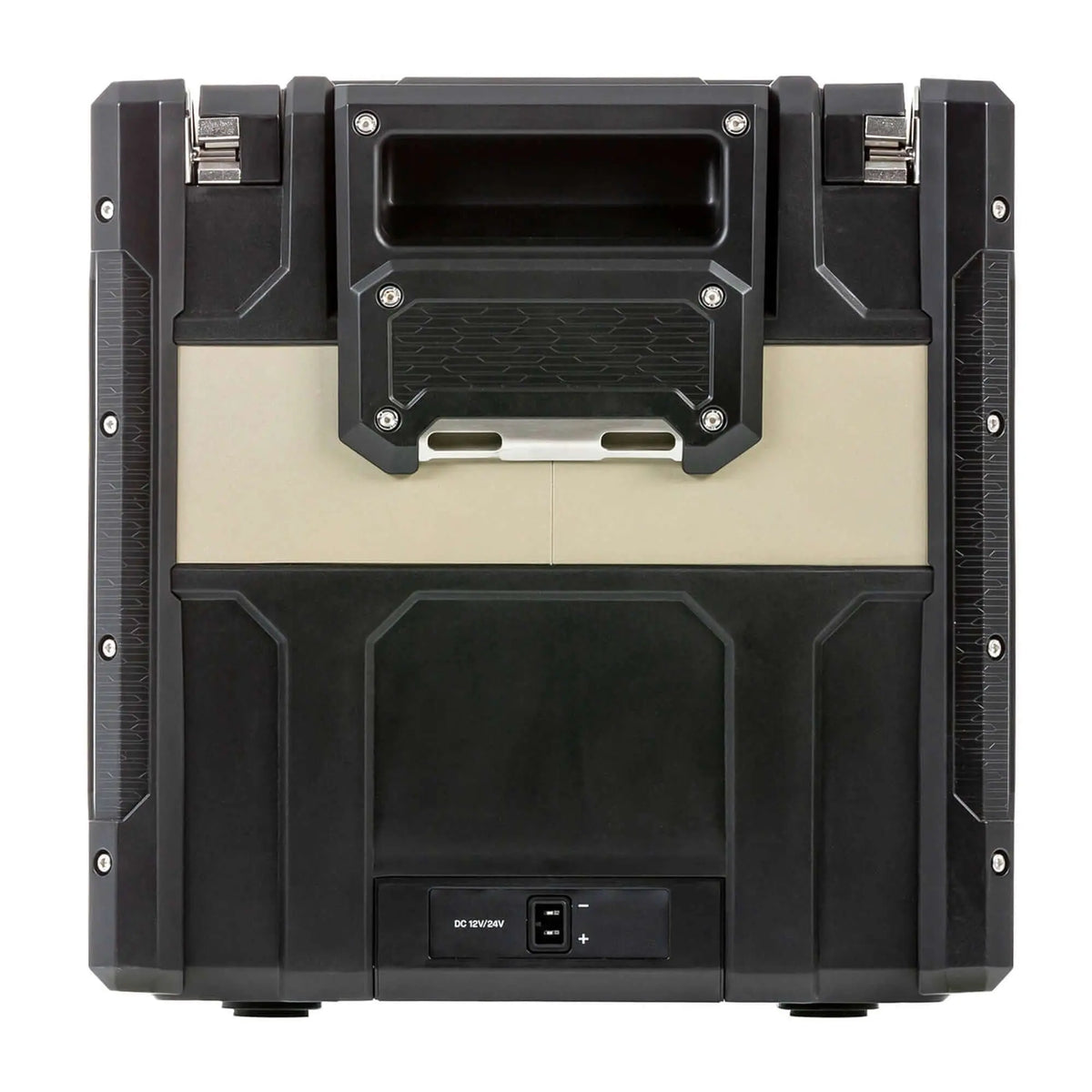 Front view of ARB Zero Portable Fridge Freezer Single Zone - 36L in the UAE desert