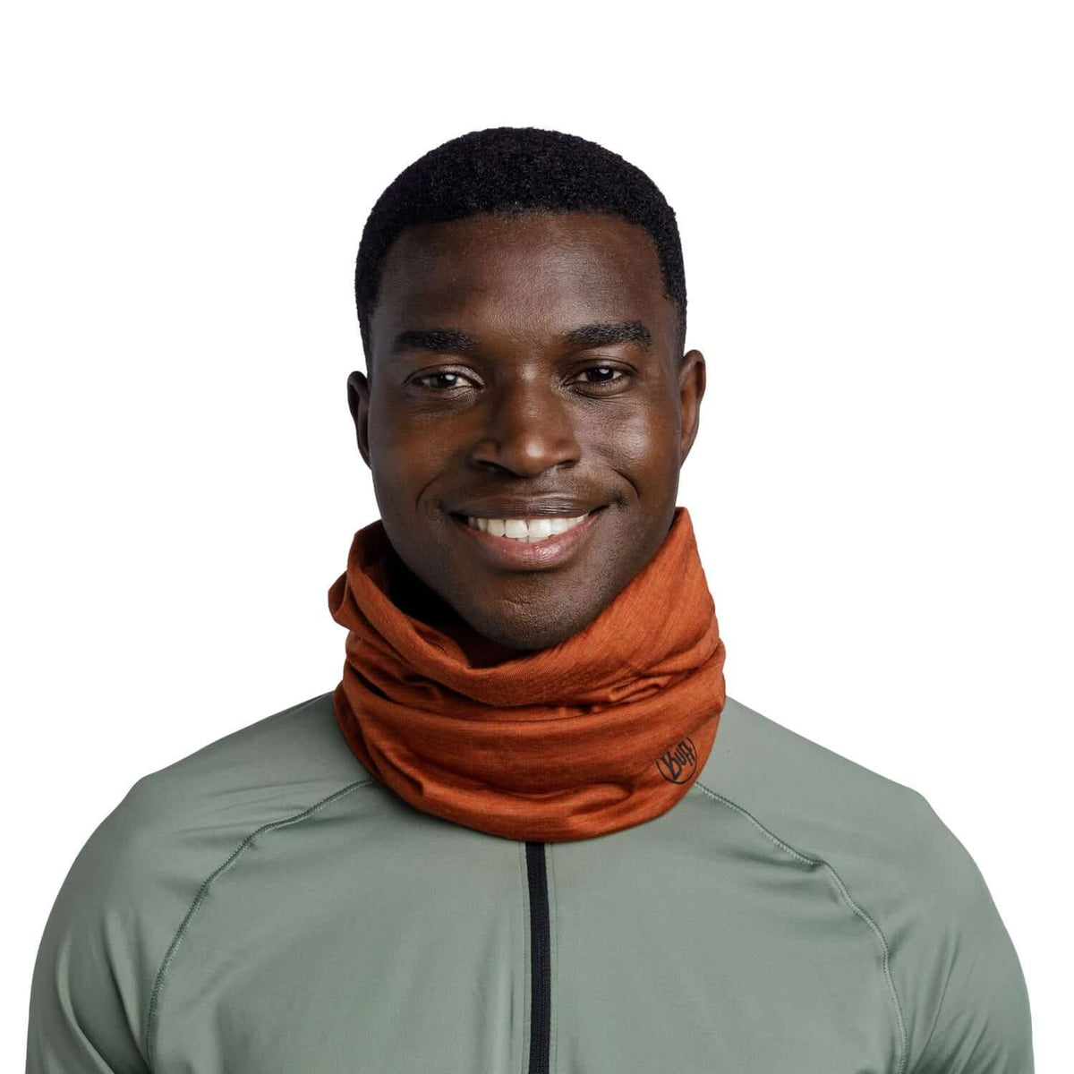 Buff Merino Lightweight Neckwear Solid Cinnamon