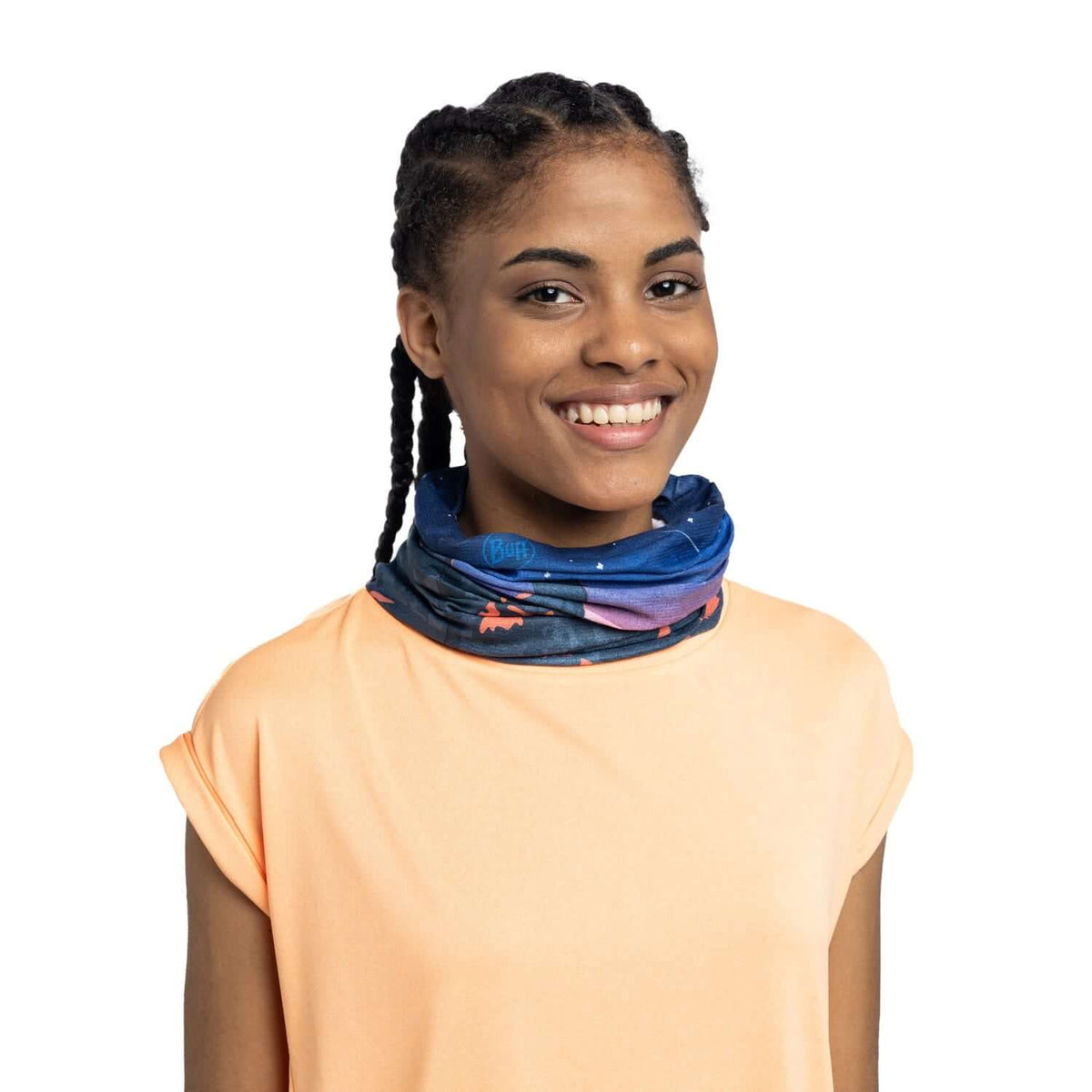 Buff CoolNet UV Neckwear - Gigitah Night Blue - Shop Neck Gaiters at Trekaline
