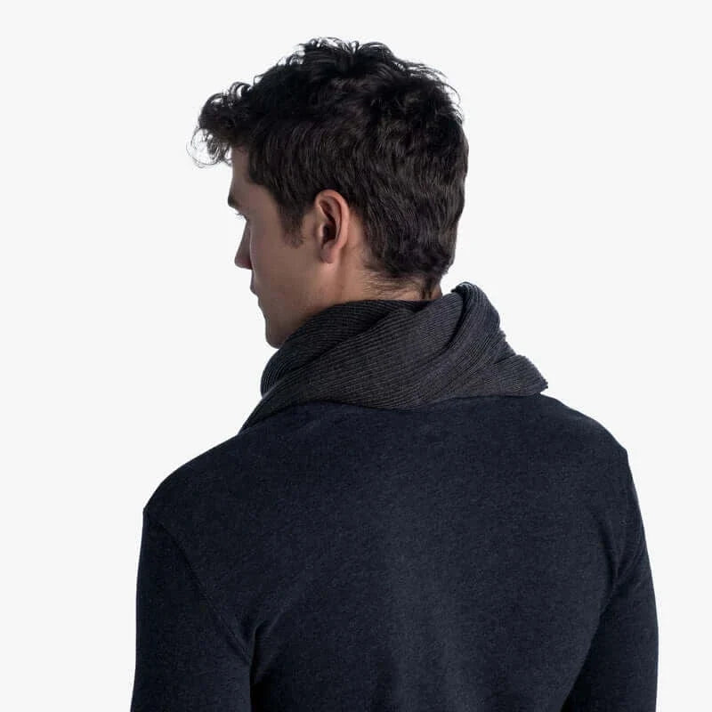 Buff Knitted Collar Francis Graphite Winter Neck Warmer