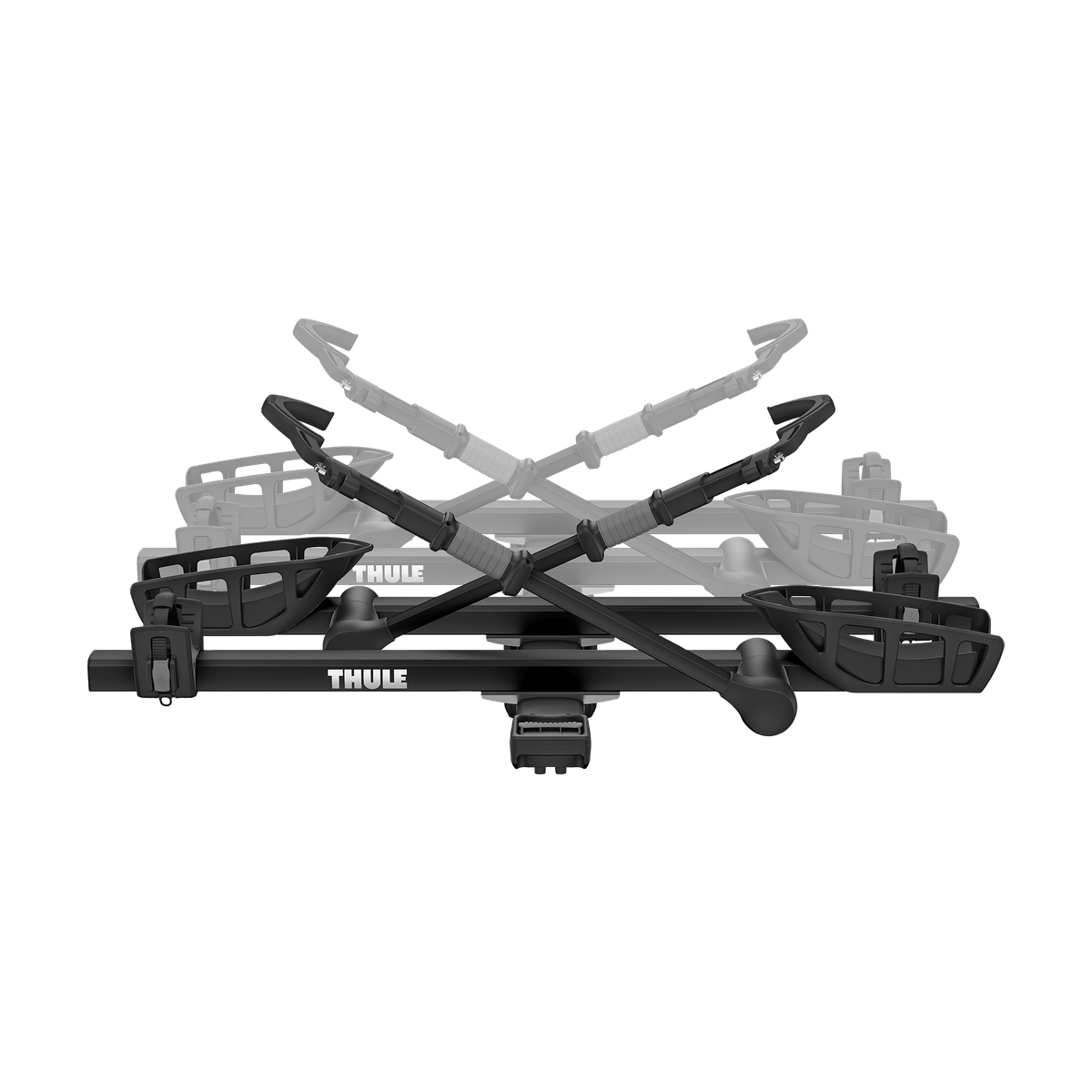 Thule T2 Pro XT Add-On bike rack platform with 4 bike capacity for Thule brand hitch system