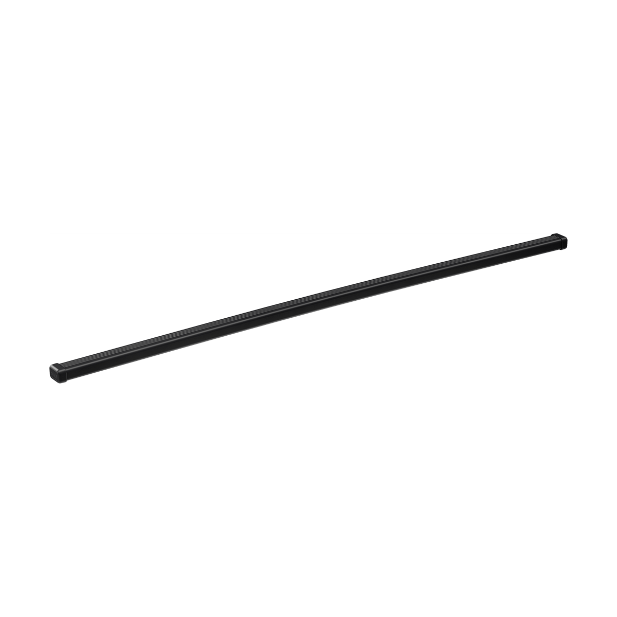 Thule SquareBar Evo classic roof rack system with corrosion-resistant galvanized steel and black polymer coating for enhanced cargo grip.