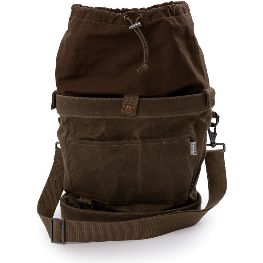 Barebones Waxed Canvas Foraging Bag Dark Khaki - Shop Tote Bags at Trekaline