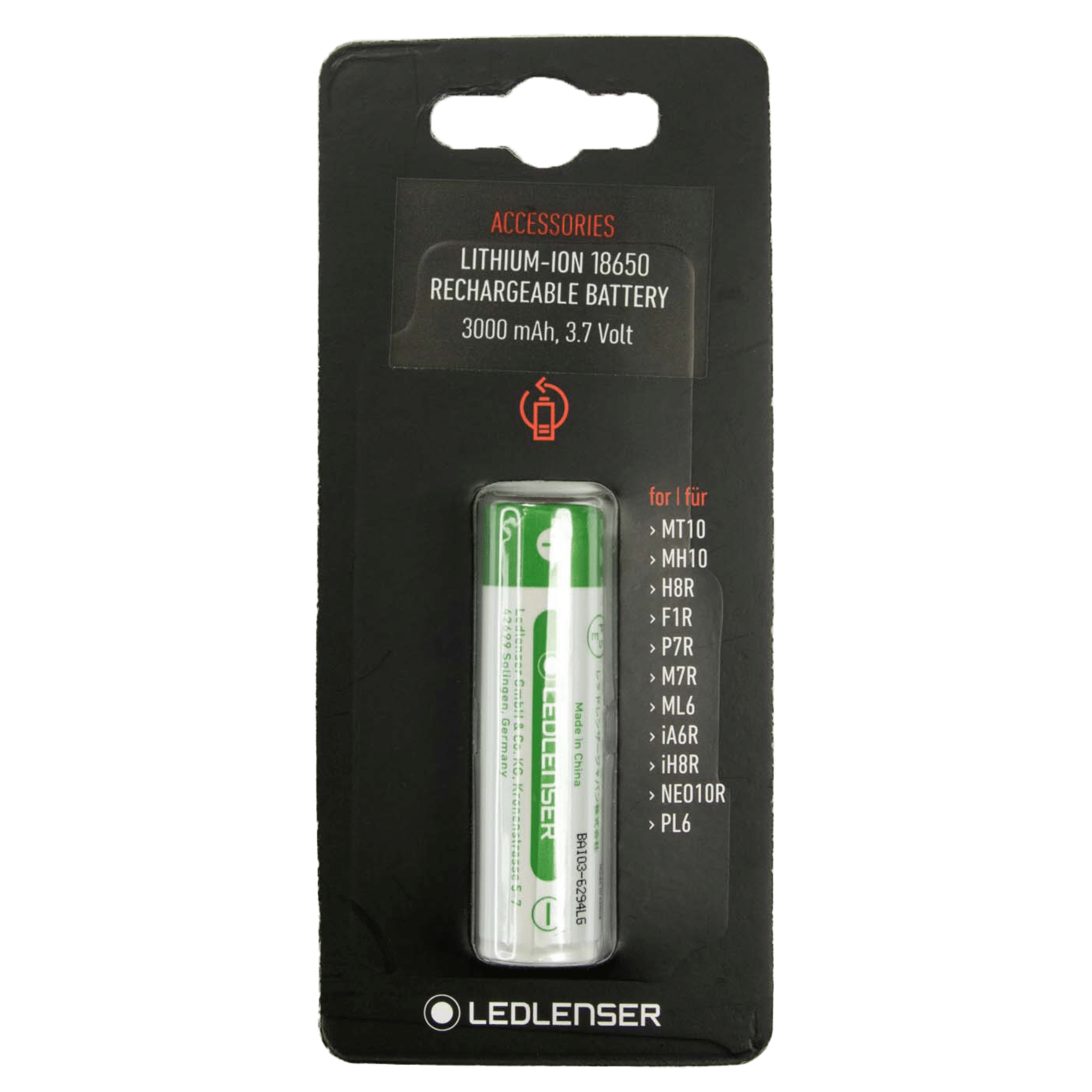 Ledlenser 18650 Li-Ion Rechargeable Battery 3000 mAh - Shop Batteries at Trekaline