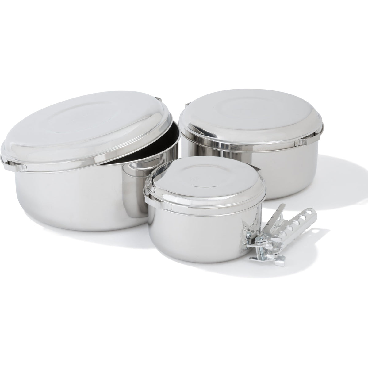 MSR Alpine 4 Stainless Steel Pot Set - Shop Cook Pots at Trekaline