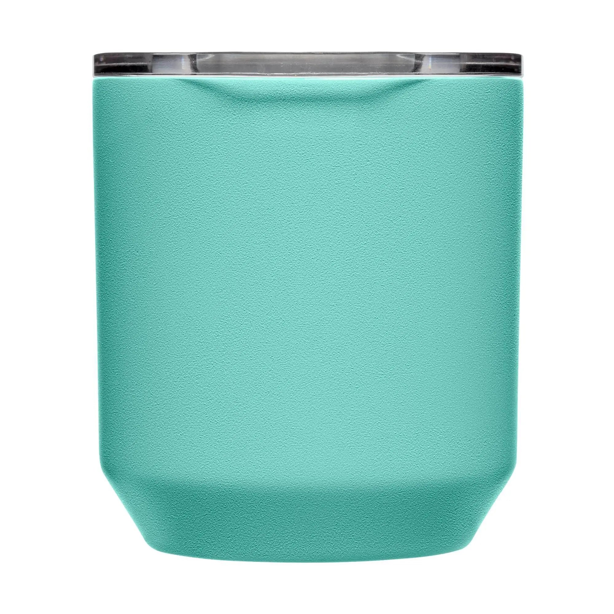 Turquoise Camelbak Horizon Rocks Tumbler 10oz insulated cup with secure lid.