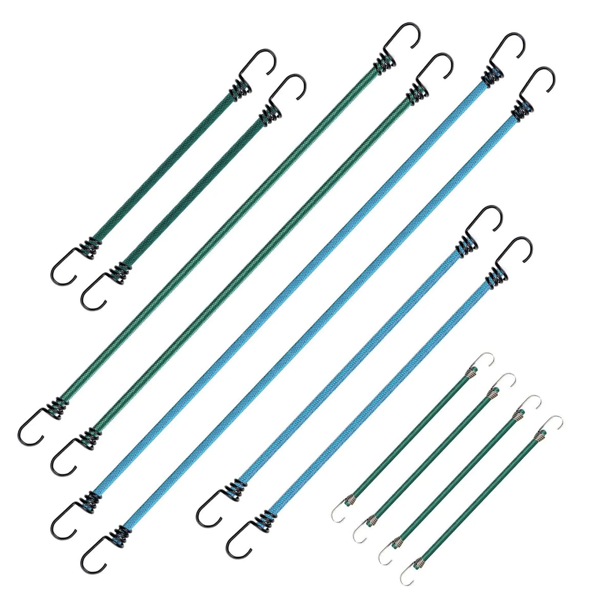 Coghlan's Assorted Bungee Cords - 12 Pack with Steel Hooks