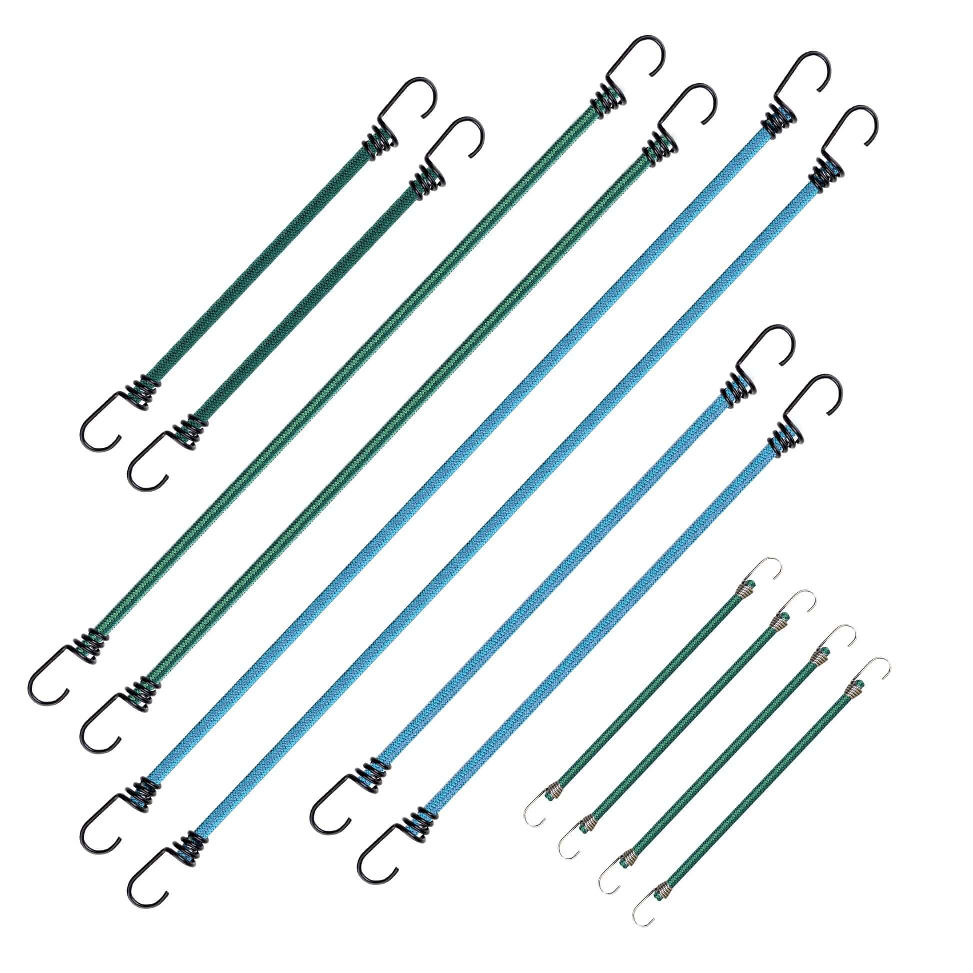 Coghlan's Assorted Bungee Cords - 12 Pack with Steel Hooks