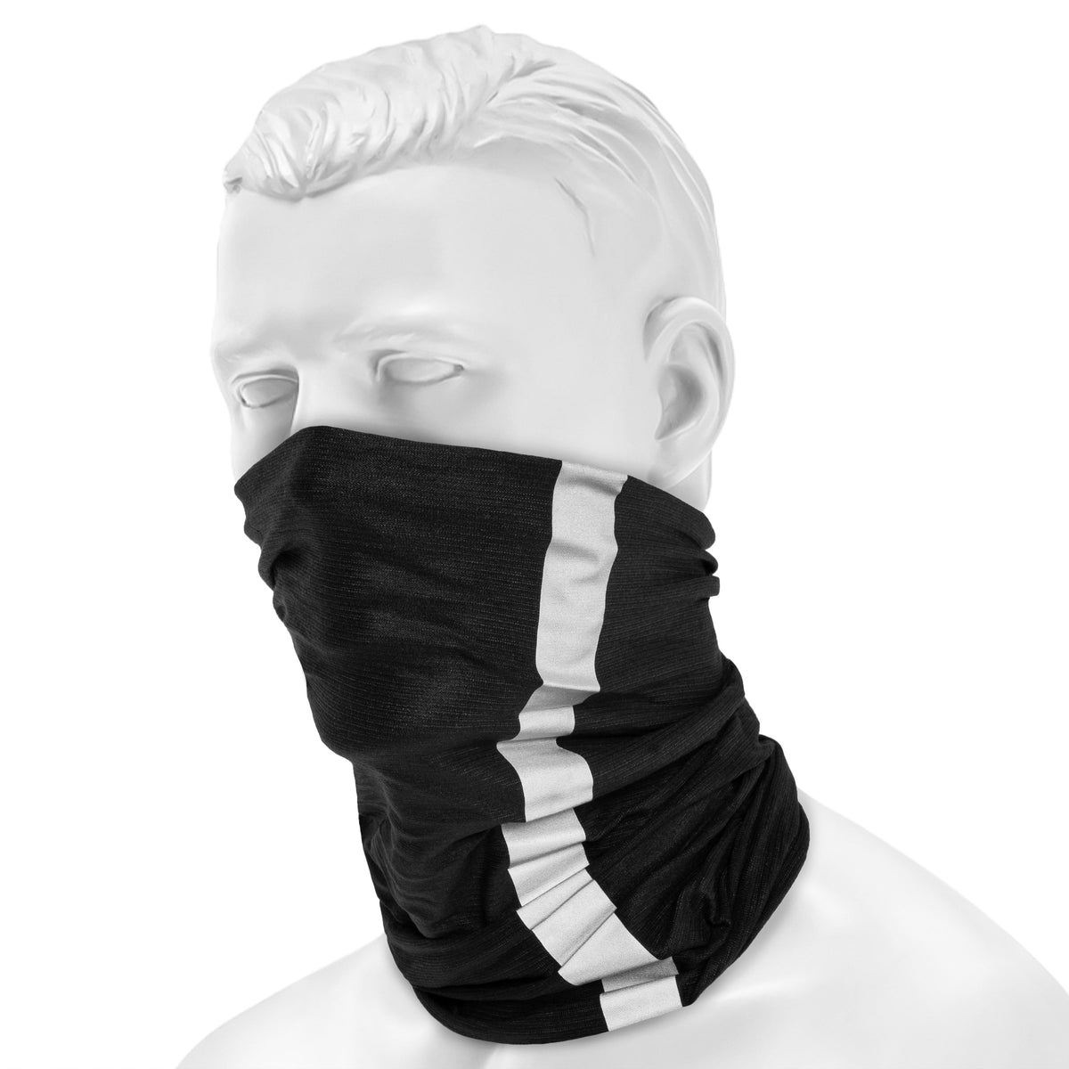 Buff Safety CoolNet UV Neckwear - R-Solid Solid Black
