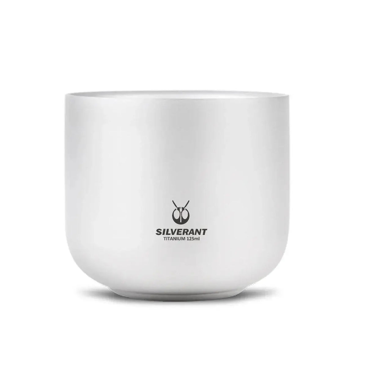 SilverAnt Titanium Tea Cup Double Wall - 4 oz, front view