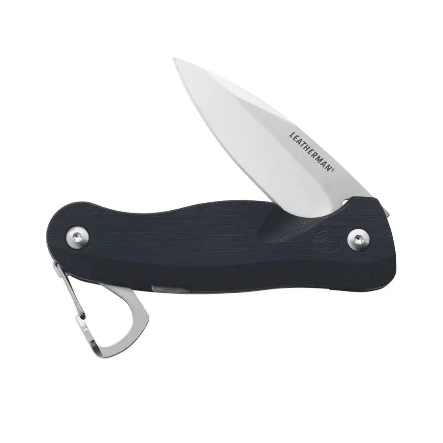 Leatherman C33 - reliable folding pocket knife with stainless steel blade and black handle.