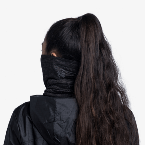 Buff Reflective UV Neck Gaiter Solid Black