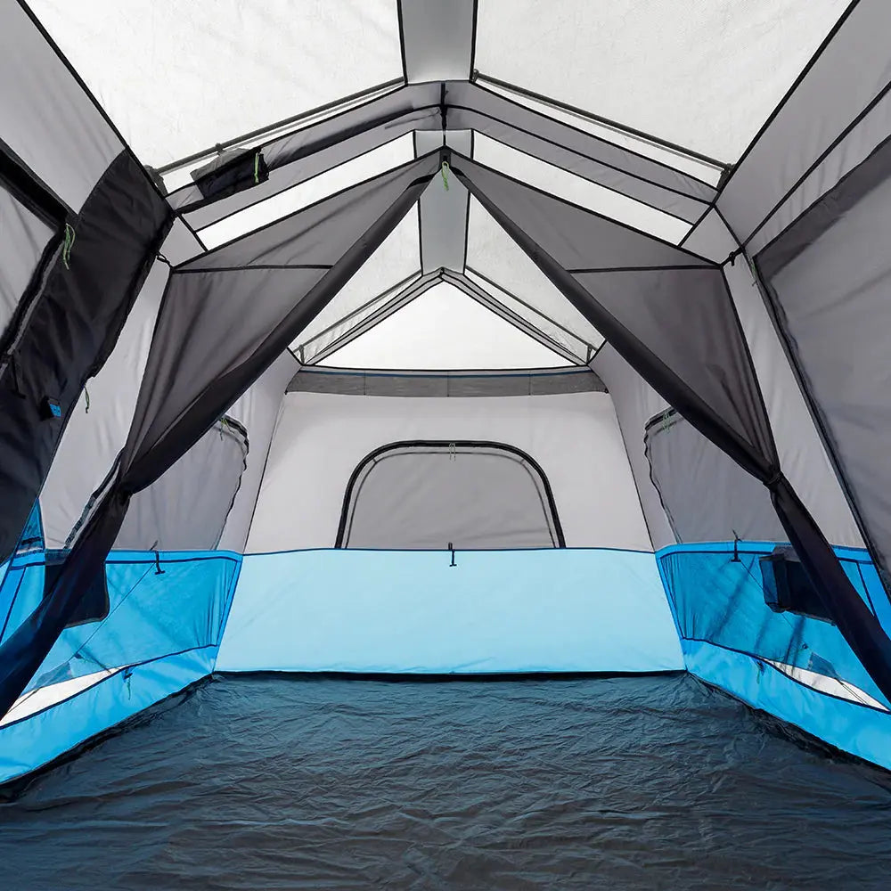 Core Equipment 9 person lighted instant cabin tent mesh ceiling and vents