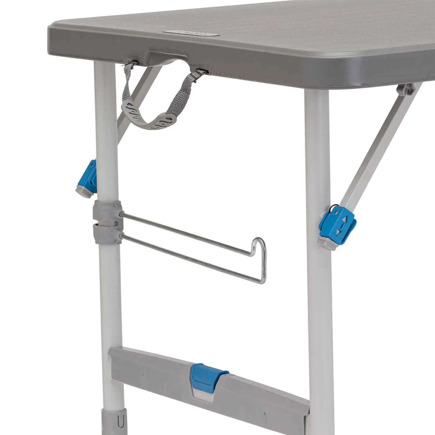 Core Equipment 4 Foot Tailgating Table — FlexRail with cup holders, hooks, and trash-bag holder.