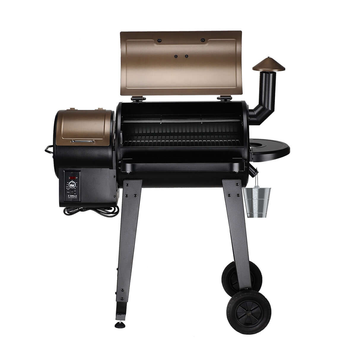 Z Grills Wood Pellet Grill and Smoker 450A, perfect for wood-fired flavor cooking, backyard or camping use.