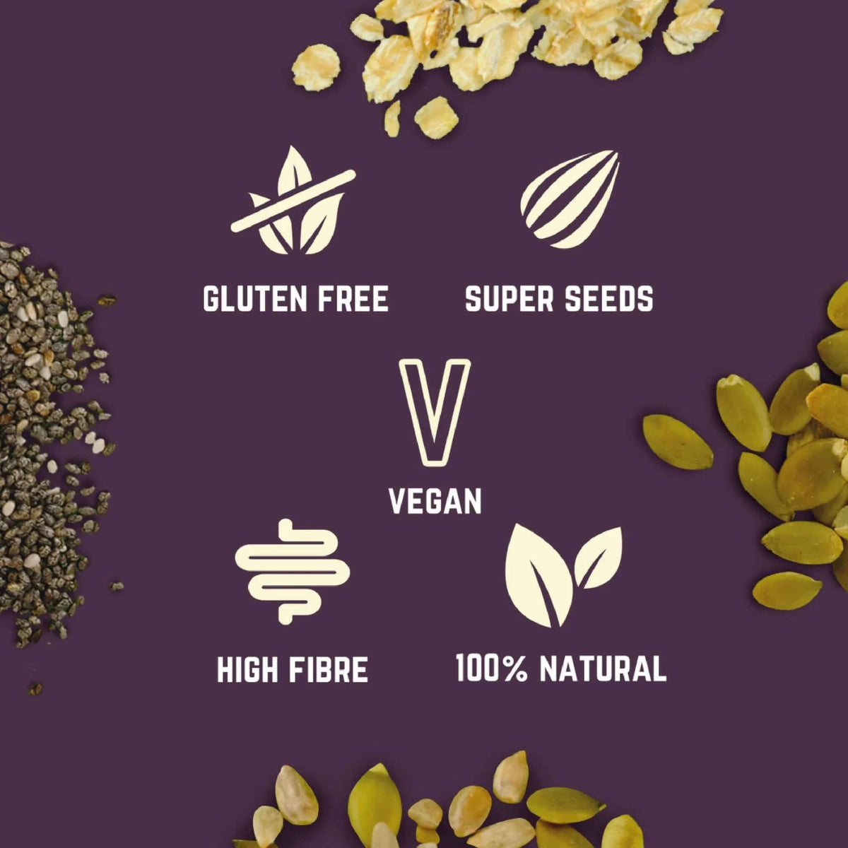 Veloforte Figs and Oat Snack Bar ingredients