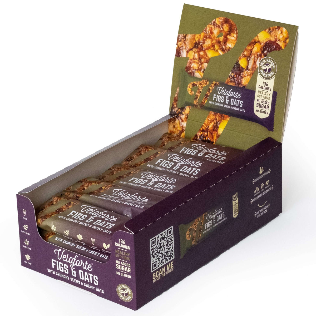 Veloforte Figs and Oat Snack Bar box