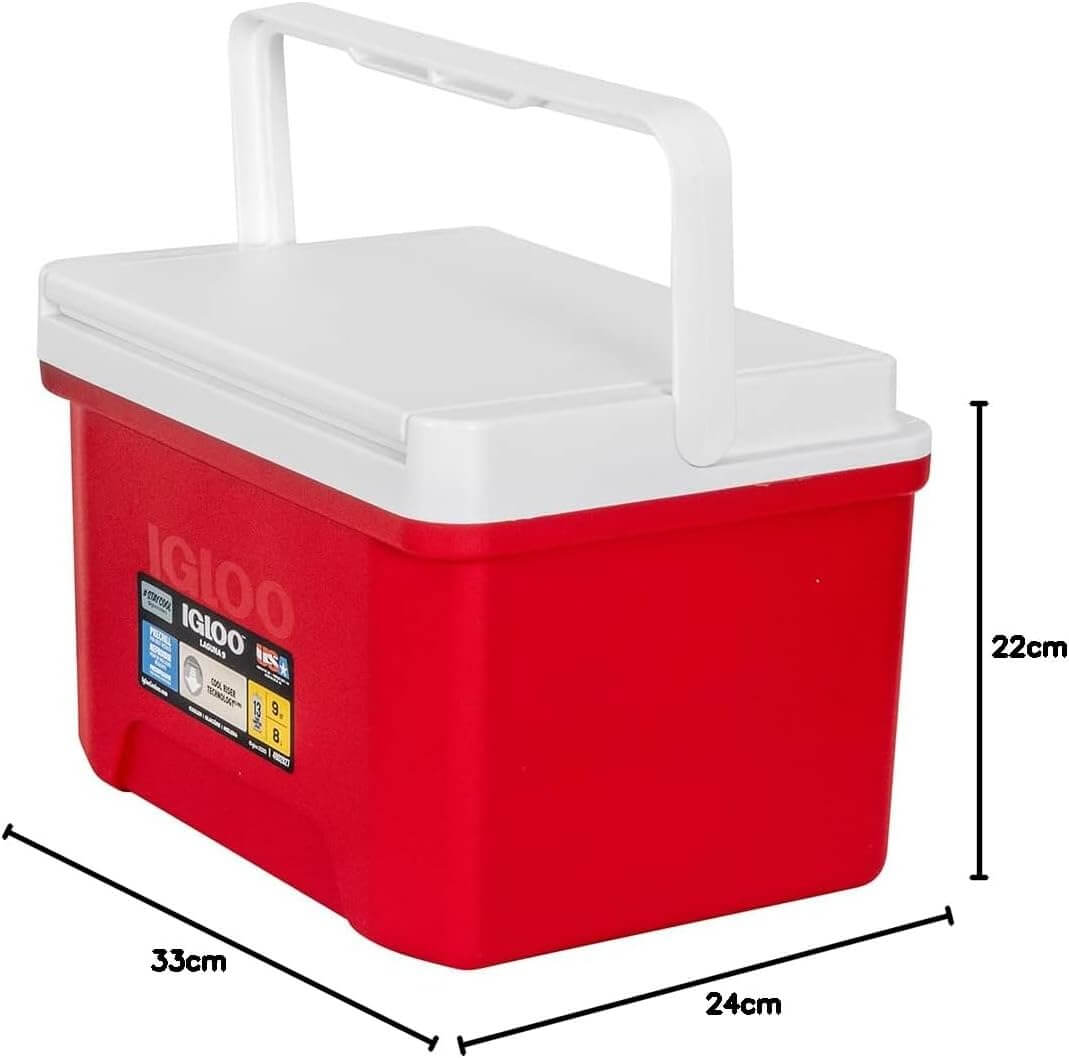 Igloo Laguna 9Qt / 8.51L Cooler Box - Red Star - Shop Hard-sided Coolers at Trekaline