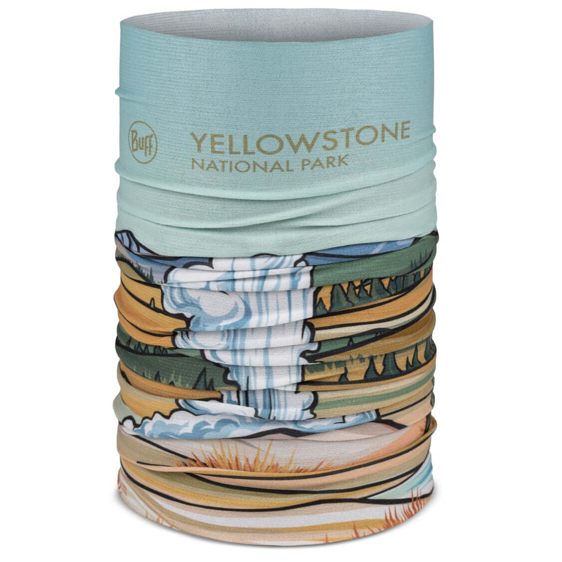 Buff CoolNet UV Neckwear - Yellowstone National Park - Shop Neck Gaiters at Trekaline