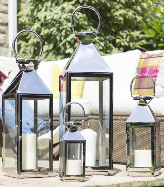 La Hacienda Palma Stainless Steel Lantern