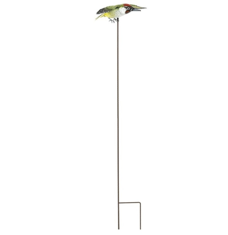 La Hacienda Inquisitive Woodpecker on Stake - Shop Garden Sculptures at Trekaline