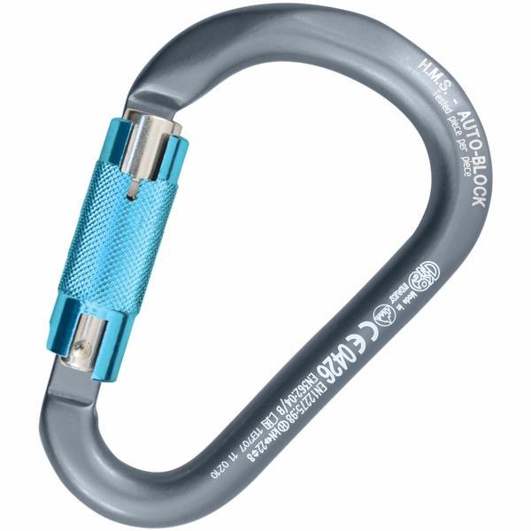 Kong HMS Classic Auto Block Aluminum Carabiner - Shop Carabiners at Trekaline