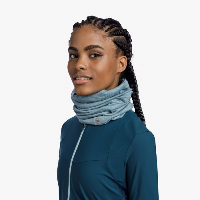 Buff Merino Lightweight Neckwear - Solid Pool - Shop Neck Gaiters at Trekaline