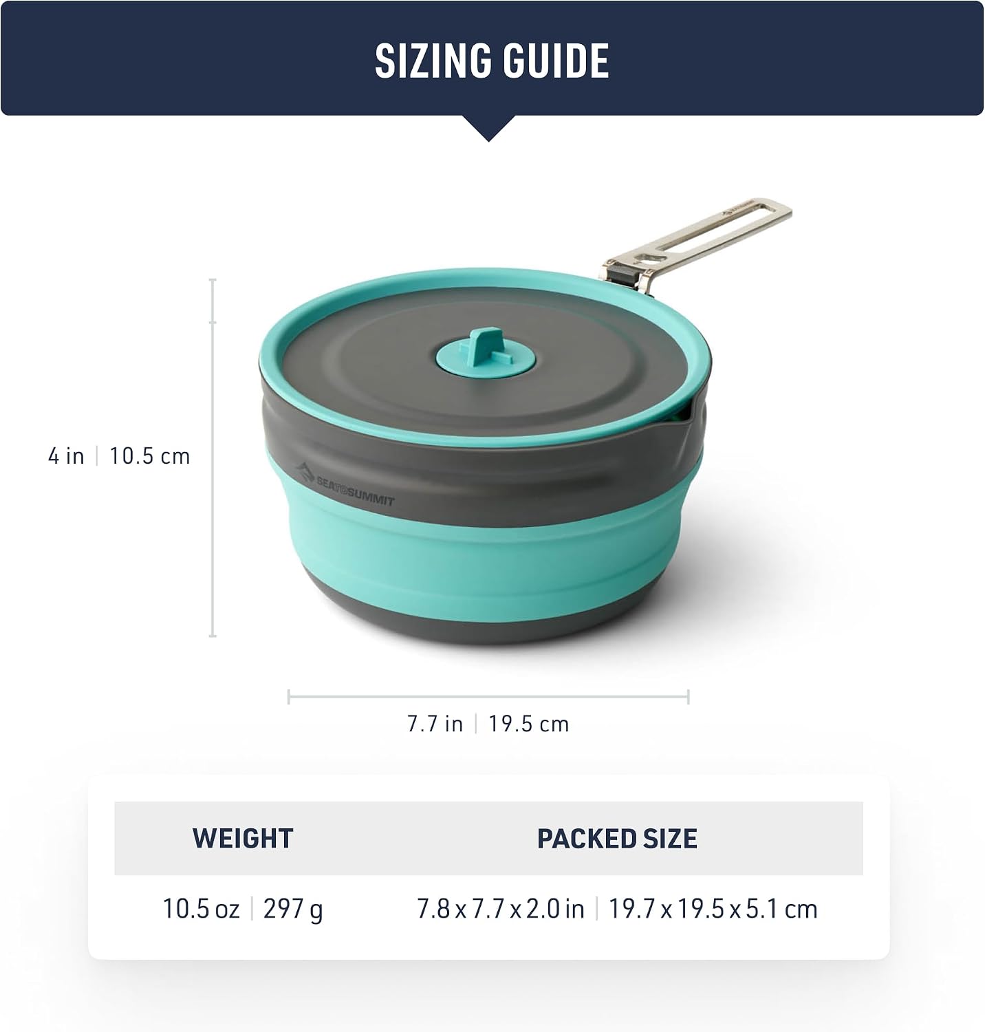 Sea to Summit Frontier Ultralight Collapsible Pouring Pot 2.2 L - Shop Cook Pots at Trekaline