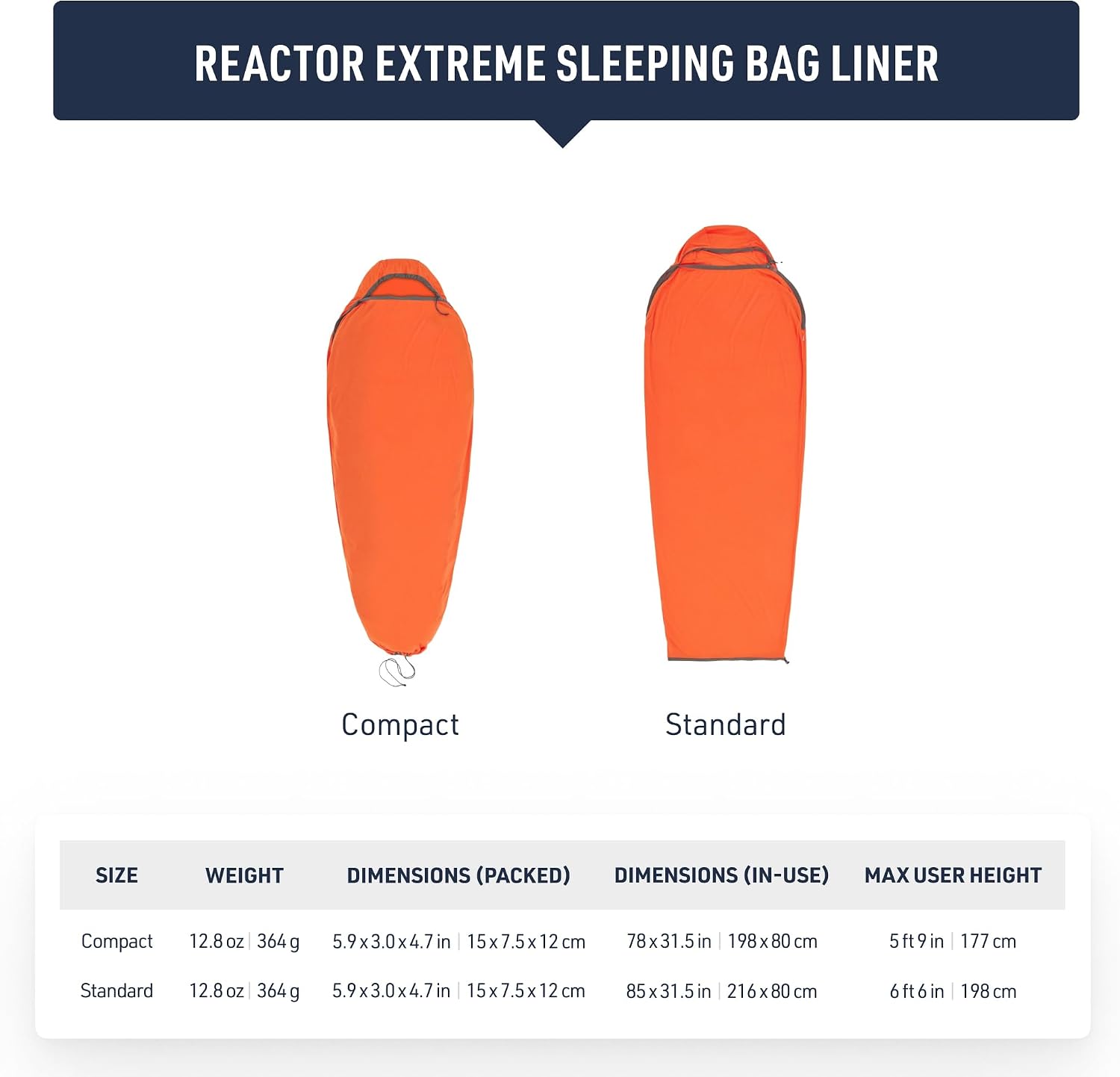 Sea to Summit Reactor Extreme Sleeping Bag LinerĀ - ShopĀ Sleeping Bag LinersĀ atĀ Trekaline