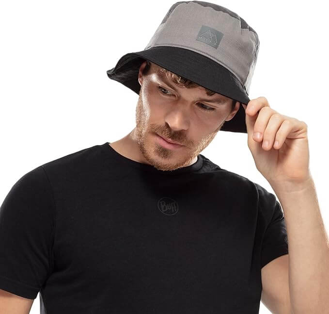 Buff Sun Bucket Hat Hak Grey UV Shield