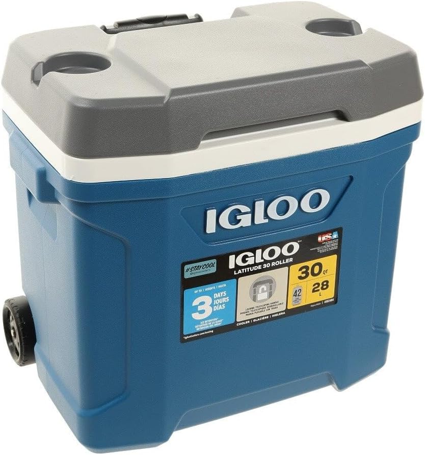Igloo Latitude Roller Cooler 30 Quart - Shop Hard-sided Coolers at Trekaline