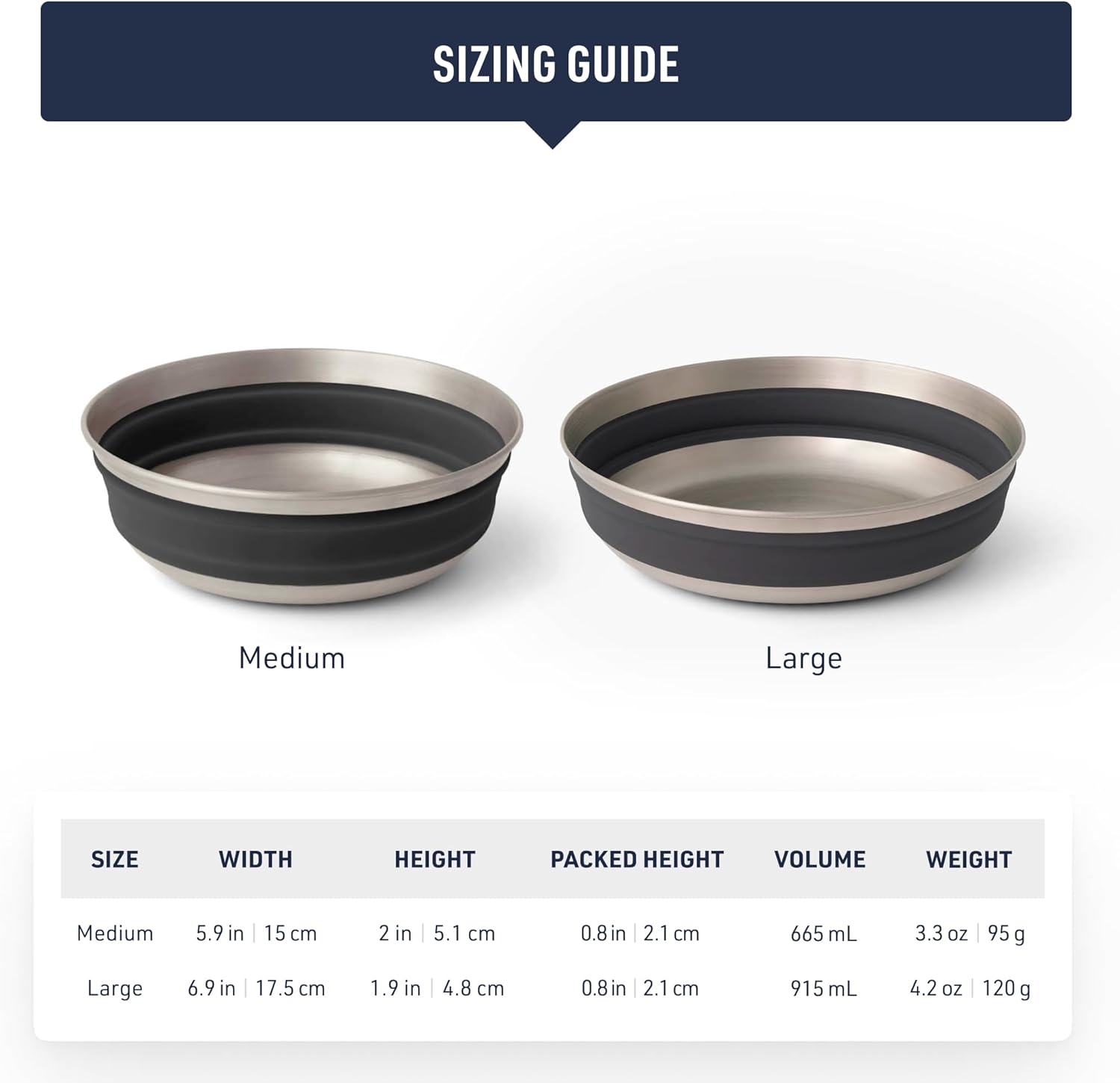Sea to Summit Detour Stainless Steel Collapsible Bowl - Shop Camping Bowls at Trekaline