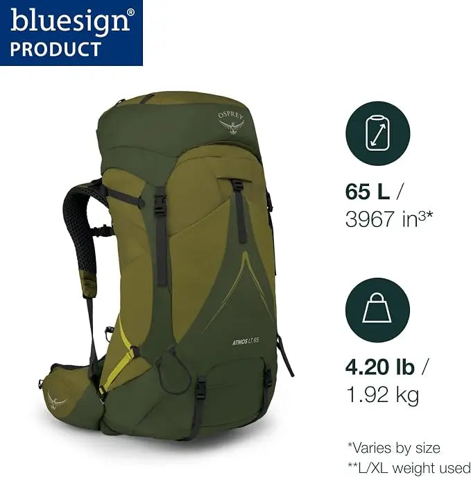 Osprey Atmos AG LT 65 Backpacking Pack - Men - Shop Backpacking Packs at Trekaline