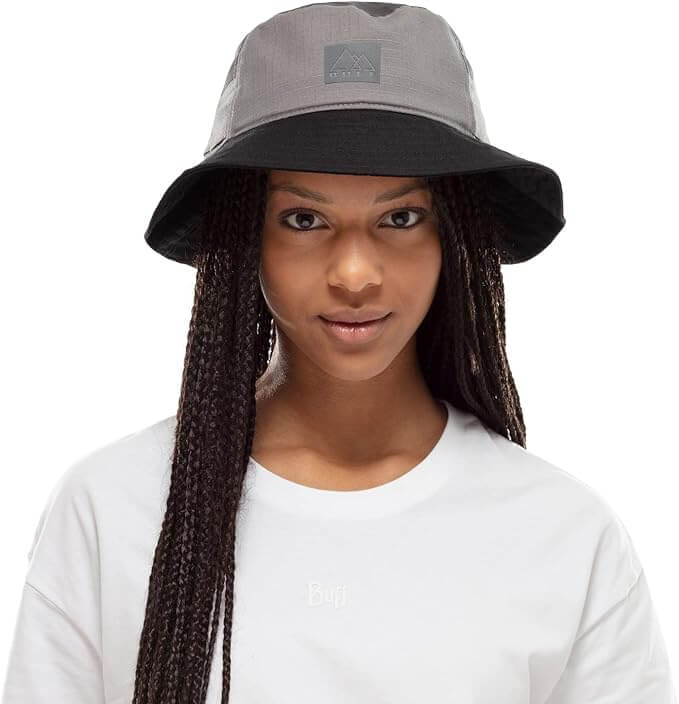 Buff Sun Bucket Hat Hak Grey UV Shield