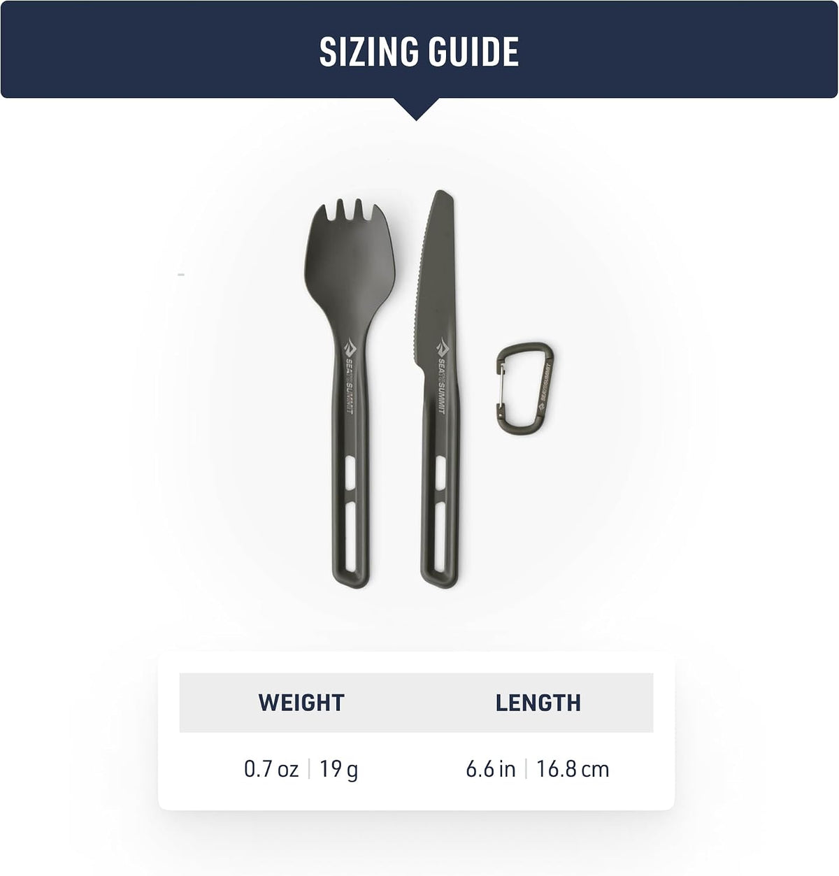 Sea to Summit Frontier Ultralight Spork and KnifeĀ - ShopĀ Camping Utensil SetsĀ atĀ Trekaline
