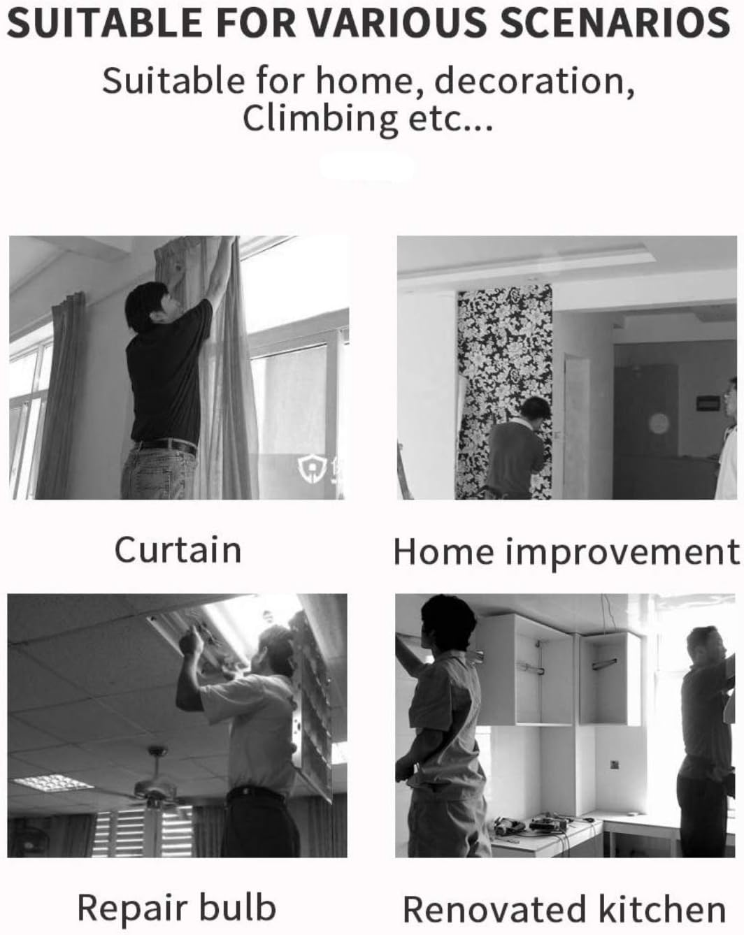 Procamp 3-Steps Folding Steel Ladder - Shop Ladders at Trekaline