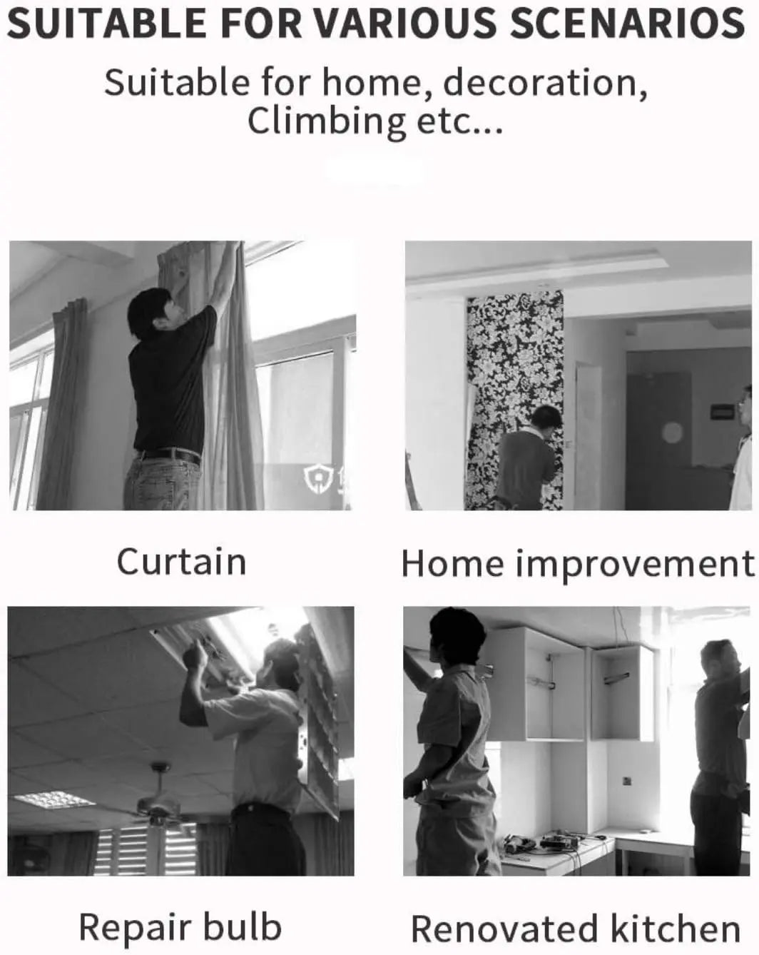 Procamp 3-Steps Folding Steel Ladder - Shop Ladders at Trekaline