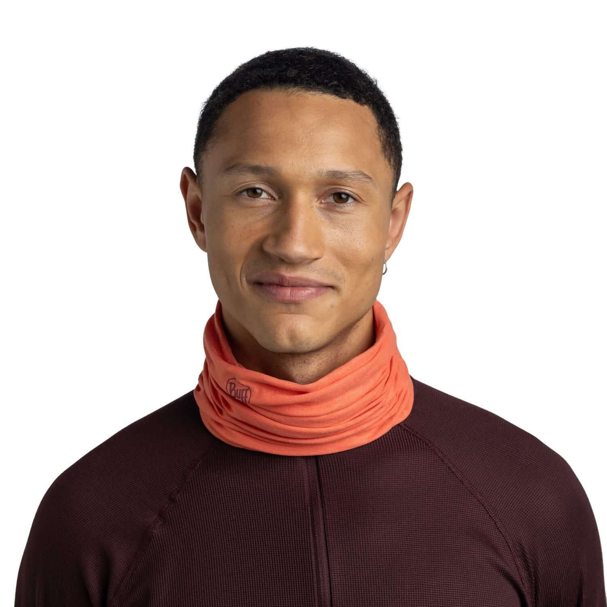 Buff Original EcoStretch Neckwear - Solid Orange Red - Shop Neck Gaiters at Trekaline