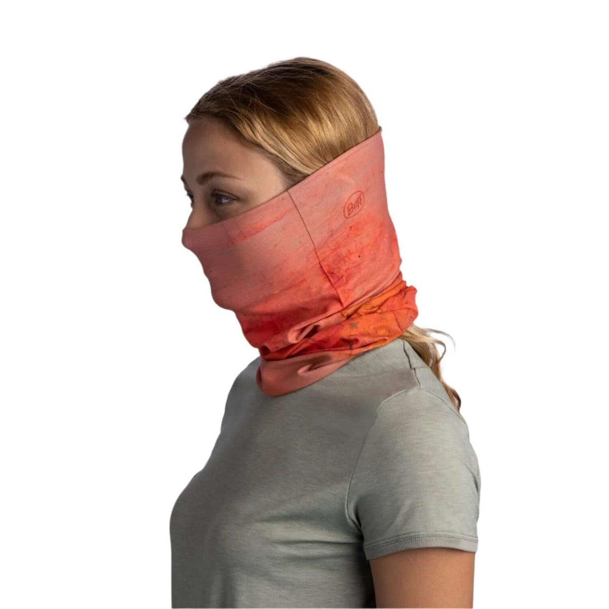 Buff CoolNet UV Keffy Nectarine Orange Neck Gaiter